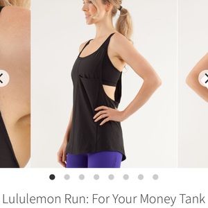 NWOT LULULEMON *Run - For Your Money* Tank SZ6 Black